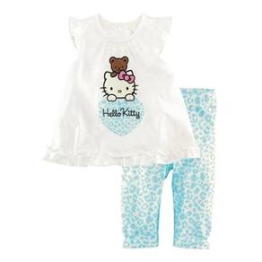 Girl Hello Kitty Set Top+Pant (BLUE) 90-110 (2-4Y)