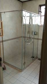 INSTALL SHOWER SCREEN l kaca mandian bilik air