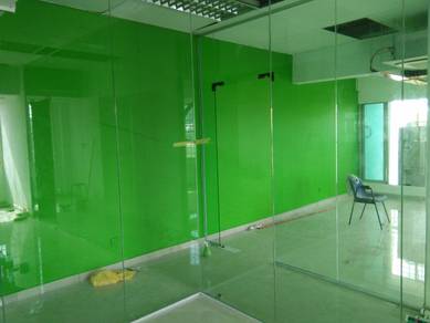 PASANG DINDING KACA l 12m clear glass wall