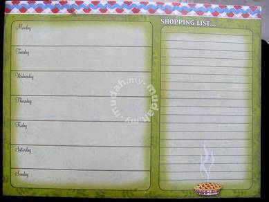 Magnetic Shopping List Pad - 52 Sheets