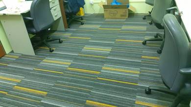 KARPET PEJABAT EMPAT SEGI l tile carpet install