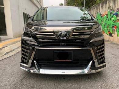 Vellfire 2015 conversion 2018 front bumper bodykit