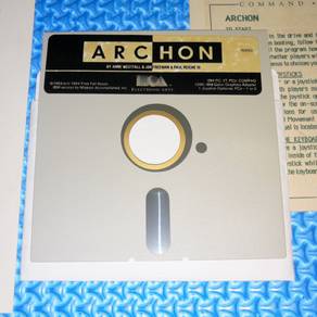 Vintage 80s Archon Game DOS 5.25 Inch Floppy Disk