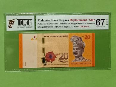 RM20 replacement ZB sign Aziz Taha TQG 67 GEPQ