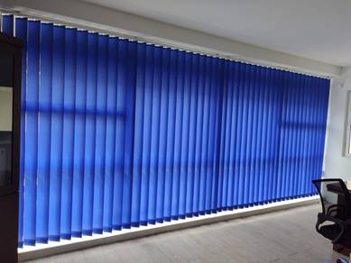 INSTALL VERTICAL BLIND CURTAIN l langsir  tegak