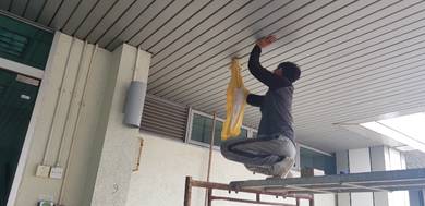 ALUMINIUM STRIP CEILING l pasang siling aluminium