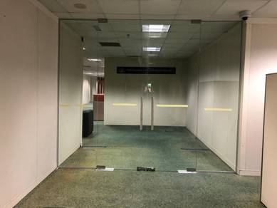 PINTU KACA 12mm CLEAR TEBAL l glass door 12mm