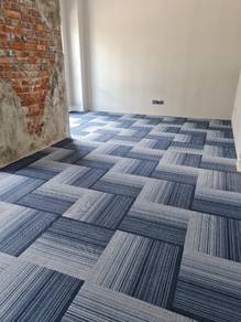 PASANG KARPET TILE CARPET l 6mm tebal bercorak