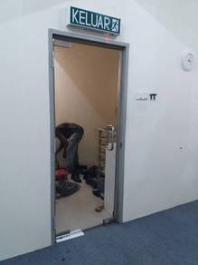 PINTU KACA KALIS PECAH 12mm l glass door install