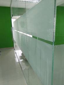 GLASS WALL 12mm TEBAL  tempered glass dinding kaca