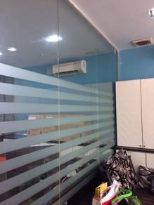 GLASS WALL 12mm TEBAL  tempered glass dinding kaca