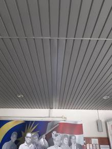SILING ALUIMINIUM BESI l strip ceiling install