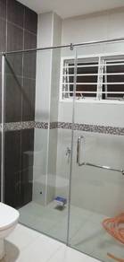 SHOWER SCREEN l kaca mandian bilik air kering