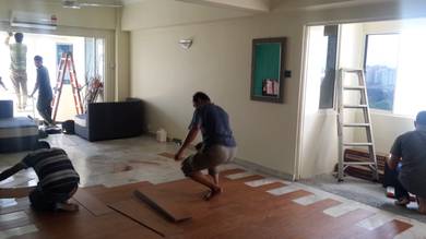 INSTALL LANTAI VINYL l vinyl install 3mm thick