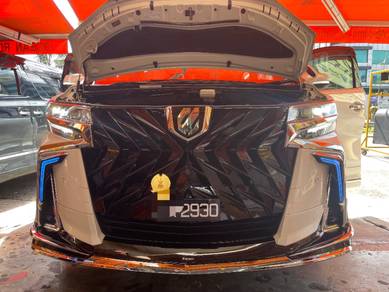 Alphard 2015-2017 convert 2018 bumper w/head lamp