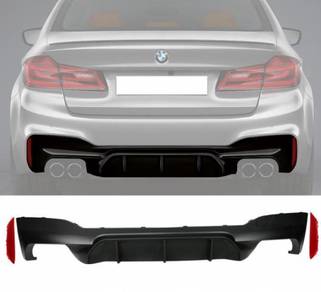 Bmw G30 M5 F90 Rear Diffuser Glossy Blk Bodykit