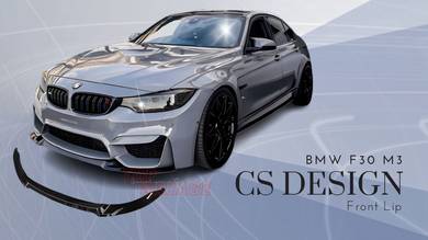 Bmw F30 M3 Bumper Cs Front Lip Gloosy Blk Bodykit