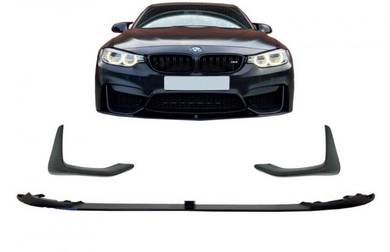 Bmw F30 M3 M-P Front Lip 3 Pcs Bodykit Gloosy Blk