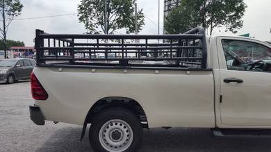 Hilux Revo/I-DMAX Single Cargo-Barrier Steel-Black