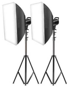 NEW L-Lite L150 LED Video Light 2 Kit with Softbox