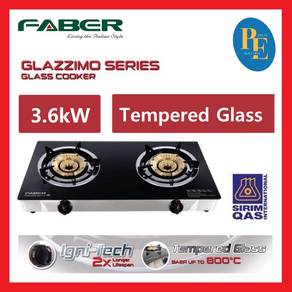 Faber 3.6kW Tempered Glass Gas Cooker Gas Stove