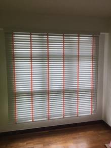 LANGSIR JENIS KAYU SOLID l venetian blind curtain