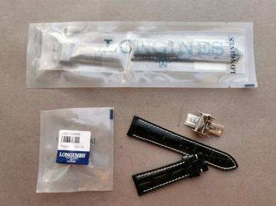 LONGINES Black Aligator Watch Strap