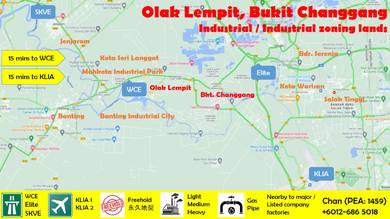 Industrial Zoning Land at Olak Lempit, Banting