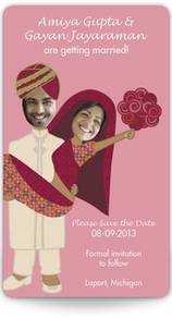 Tin fridge magnet as wedding doorgift