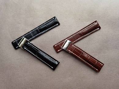 BREITLING Croc Leather Watch Strap