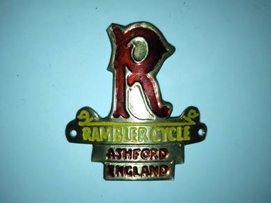 Logo Emblem Basikal Klasik Basikal Tua Rambler