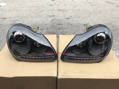 Porsche cayenne 955 projector head lamp with DRL