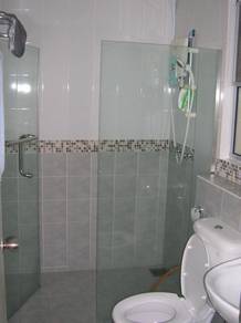 SHOWER GLASS SCREEN l kaca mandian bilik air