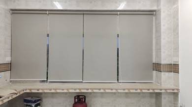 INSTALL ROLLER BLIND CURTAIN l langsir roll up