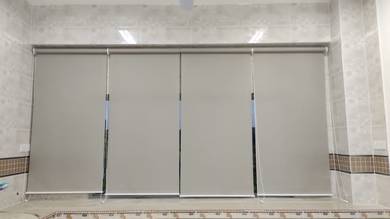 INSTALL ROLLER BLIND CURTAIN l langsir roll up