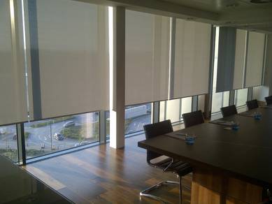 INSTALL ROLLER BLIND CURTAIN l langsir roll up