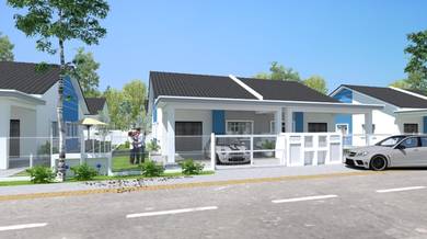 Jalan kebun sek 29, 1Sty Semi-D 33x80 4R2B sebelah quayside mall