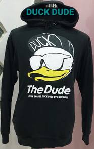 Sweater hoodie duck dude big logo 0086