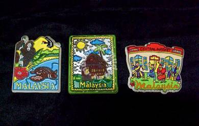 Vintage Malaysia Magnets - 3 Pictures
