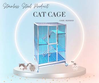 Grade 304 Stainless Steel Cat Cage - Rust Free