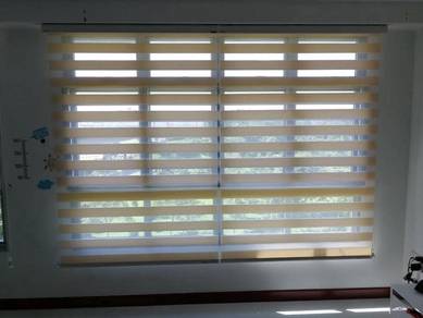 INSTALL CURTAIN JENIS ZEBRA l zebra blind curtain