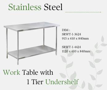 Stainless Steel Worktable / Kitchen Table - SRWT-1