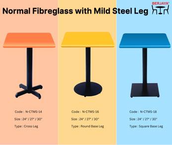 Meja Fibreglass / Mamak Square Table