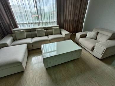L-shape + single sofa