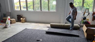 INSTALL TILE AND ROLL CARPET l pasang karpet