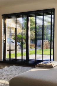 LANGSIR KAYU SOLID JENIS VENECIAN l timber curtain