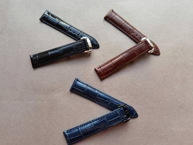 OMEGA 20mm Croc Leather Watch Strap