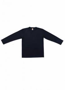 Baju Tshirt Microfiber Tangan Panjang Roundneck