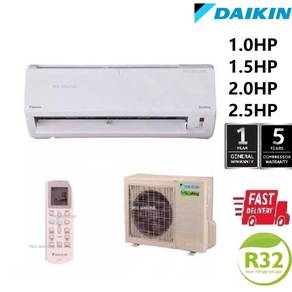 DAIKIN Aircond 1.0HP-2.5HP R32 ( Non Inverter)