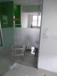 GLASS WALL 12mm l dinding kaca 12mm tebal jernih
